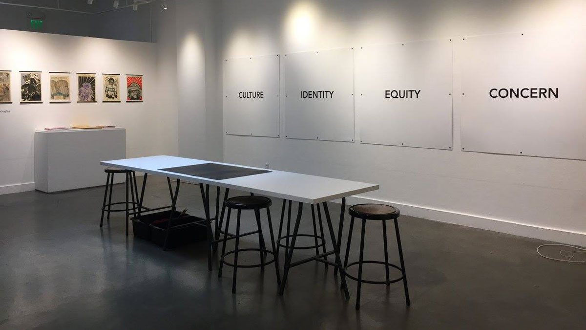 Social Justice met art at a fall campus design exhibit