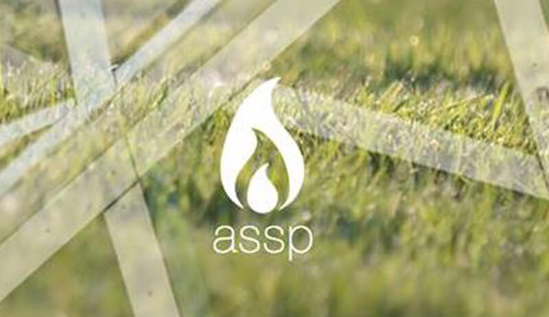 ASSP Logo on grass background