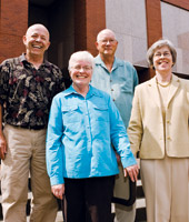 Four SPU professors retired in June 2007 with a combined 129 years of service.