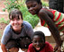 Amy McNair, 2009 SPU graduate and Faiths Act Fellow, with friends in Ghana.