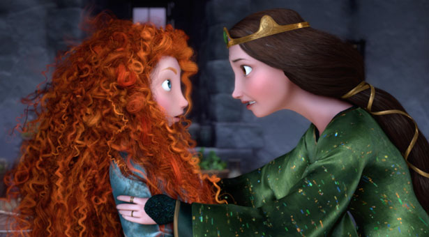 Brave: Merida and her mother, Queen Elinor.