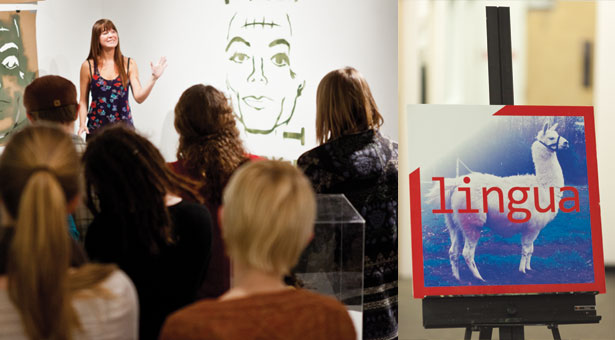 Lingua event at the SPU Student Arts Center