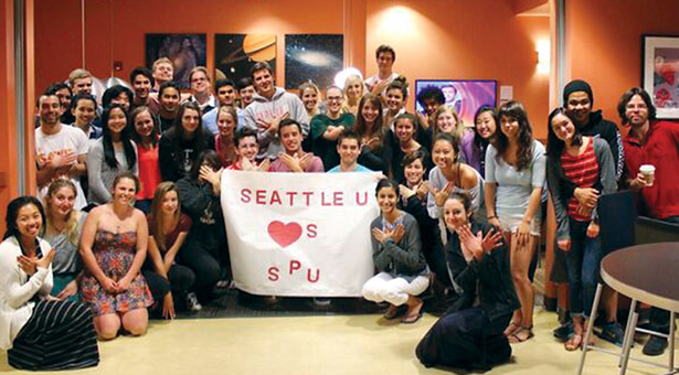 Students from Seattle University