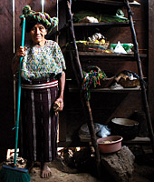 Guatemalan woman who lives in the Agros village of El Paraiso.