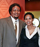 Yaddi Bojia and wife Hewan Gebremichael