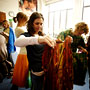 Photo: Students participate in "The Refugee Project"