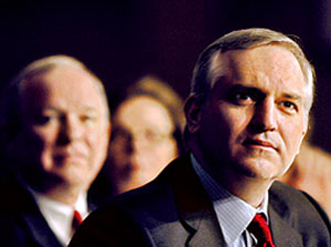 SPU President Philip Eaton and Paul Gigot