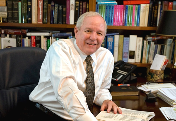 Philip Eaton at his desk