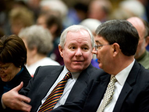 SPU President Philip Eaton & George Weigel