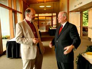 SPU President Philip Eaton & Durham N.T. Wright
