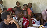 Associate Professor of Clinical Psychology John Thoburn trains locals in Haiti