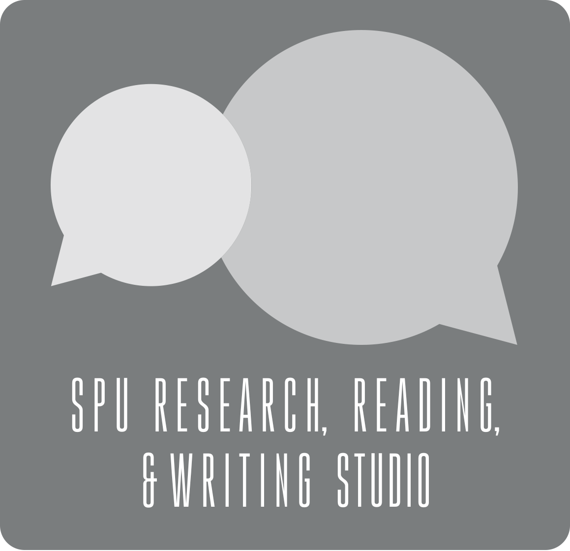 Speech bubbles SPU Research, Reading & Writing Studio